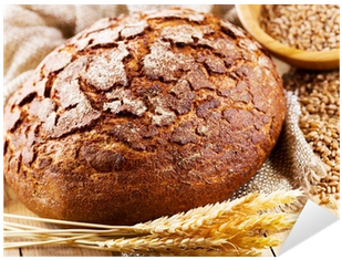 Vinilo Pixerstick Pan Fresco Con Espigas De Trigo • - 60 Bread Recipes: For The Family (400x400), Png Download