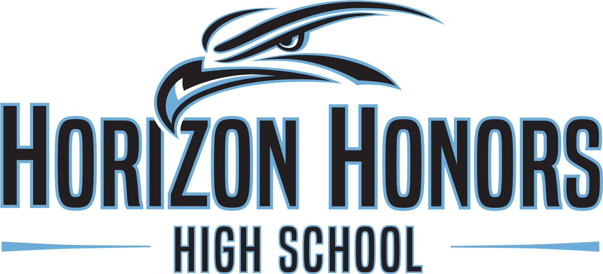 High School Eagle On Top - Horizon Honors (2055x952), Png Download