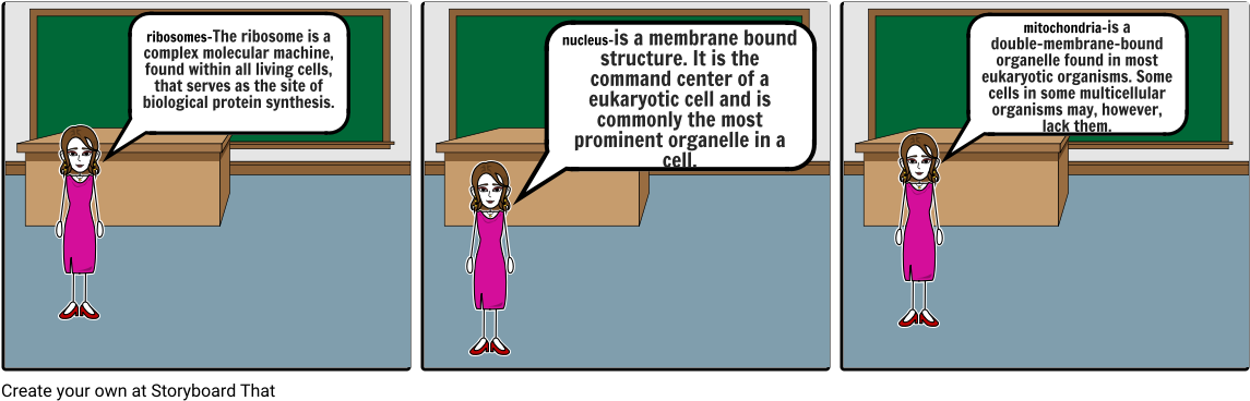 Plant Cell - Cartoon (1164x385), Png Download