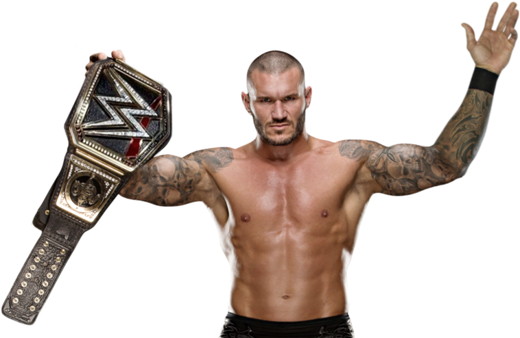 Randy Orton Tag Team Champion - Barechested (1024x501), Png Download