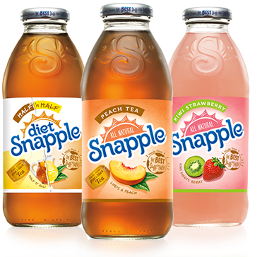 Snapple - Snapple Peach Tea, 16 Fl Oz Glass Bottles, 12 Pack (394x380), Png Download