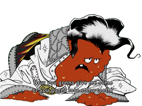 Infestedmeat - Meatwad Elvis (500x377), Png Download