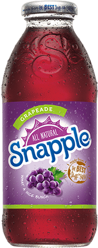 Snapple Grapeade Juice Drink - Snapple Apple (250x500), Png Download