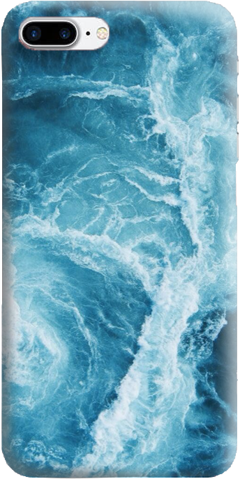 Blue Waves Phone Cover - Iphone Water (800x800), Png Download