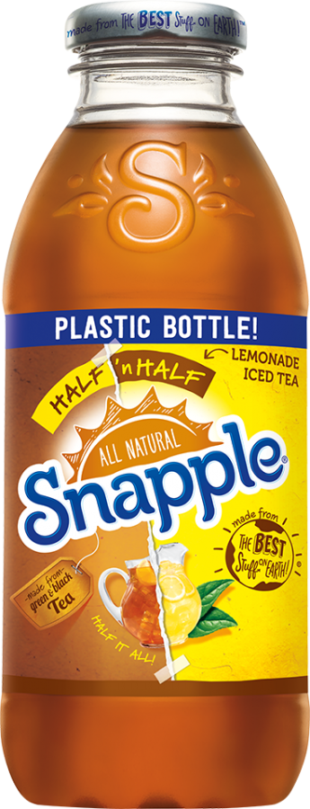 New Pet Snapple Bottle - Half And Half Snapple (345x900), Png Download