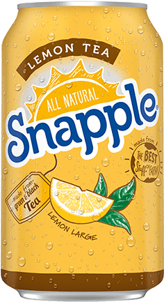Snapple Lemon Tea - Snapple Iced Tea Lemon (250x500), Png Download