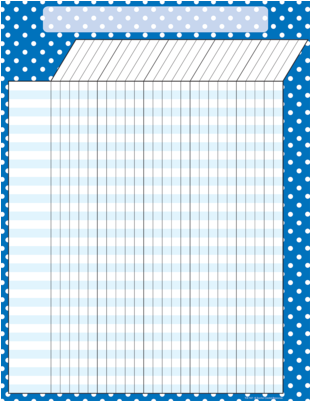 Blue Polka Dots Incentive Chart - Teacher Created Resources Polka Dots Incentive Chart, (400x400), Png Download