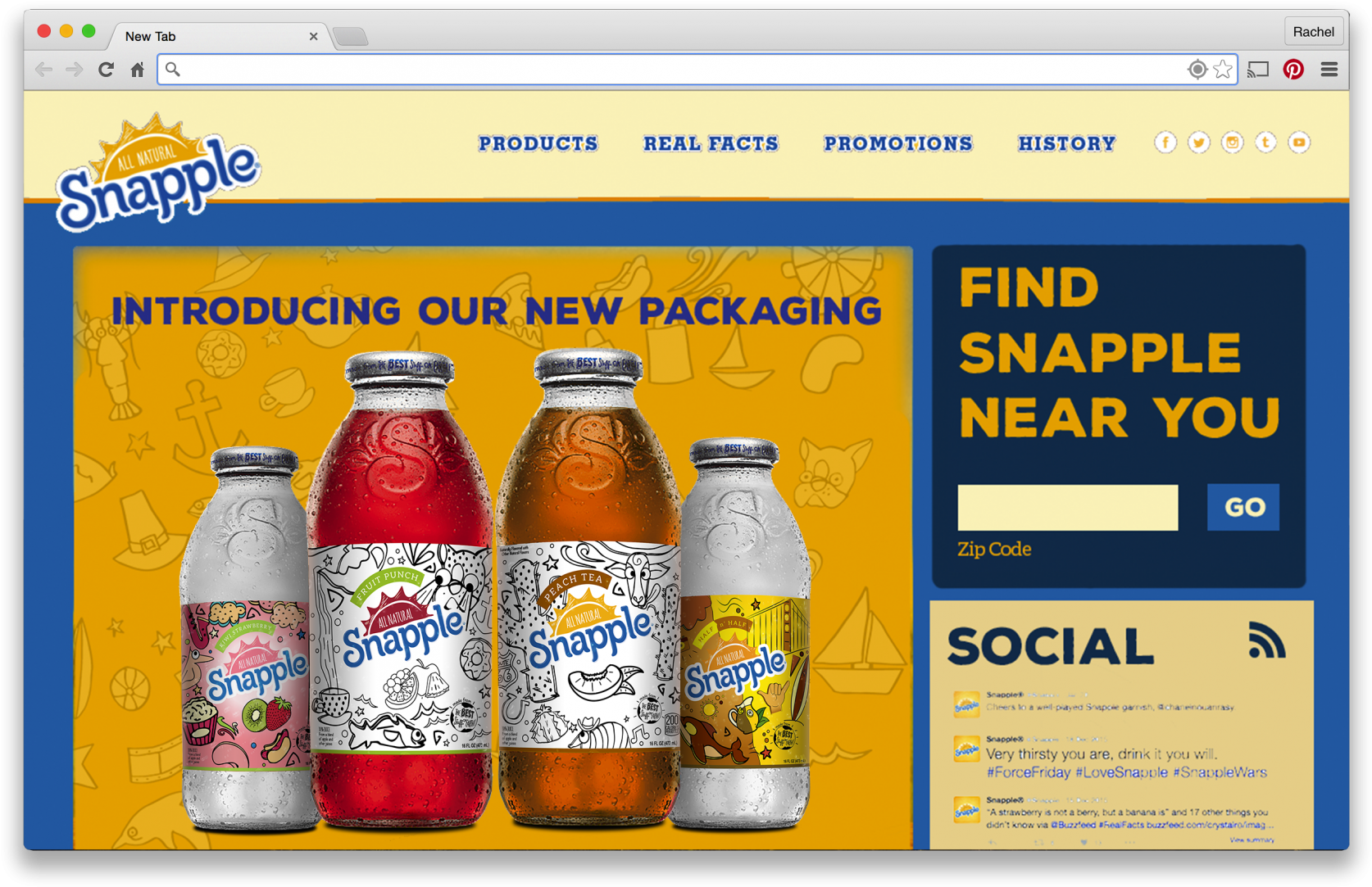 Nsac Snapple Campaign - Snapple Tea Variety Pack (20 Oz. Bottles, 24 Pk.) (1800x1139), Png Download