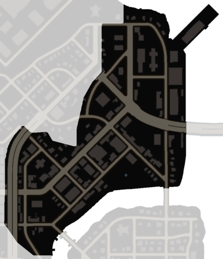 Ashwood Map In Saints Row Iv - Saints Row (435x506), Png Download