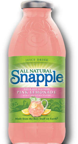 Pink Lemonade From Snapple Wish I Could Have One Right - Snapple Pink Lemonade 16 Fl Oz (473ml) (350x475), Png Download
