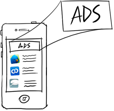 According - Mobile Ads Icon (372x362), Png Download