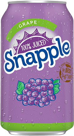 Snapple 100% Juiced Grape (250x500), Png Download