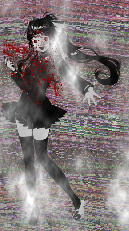 There Is No Happiness In The Literature Club - Girl (418x750), Png Download