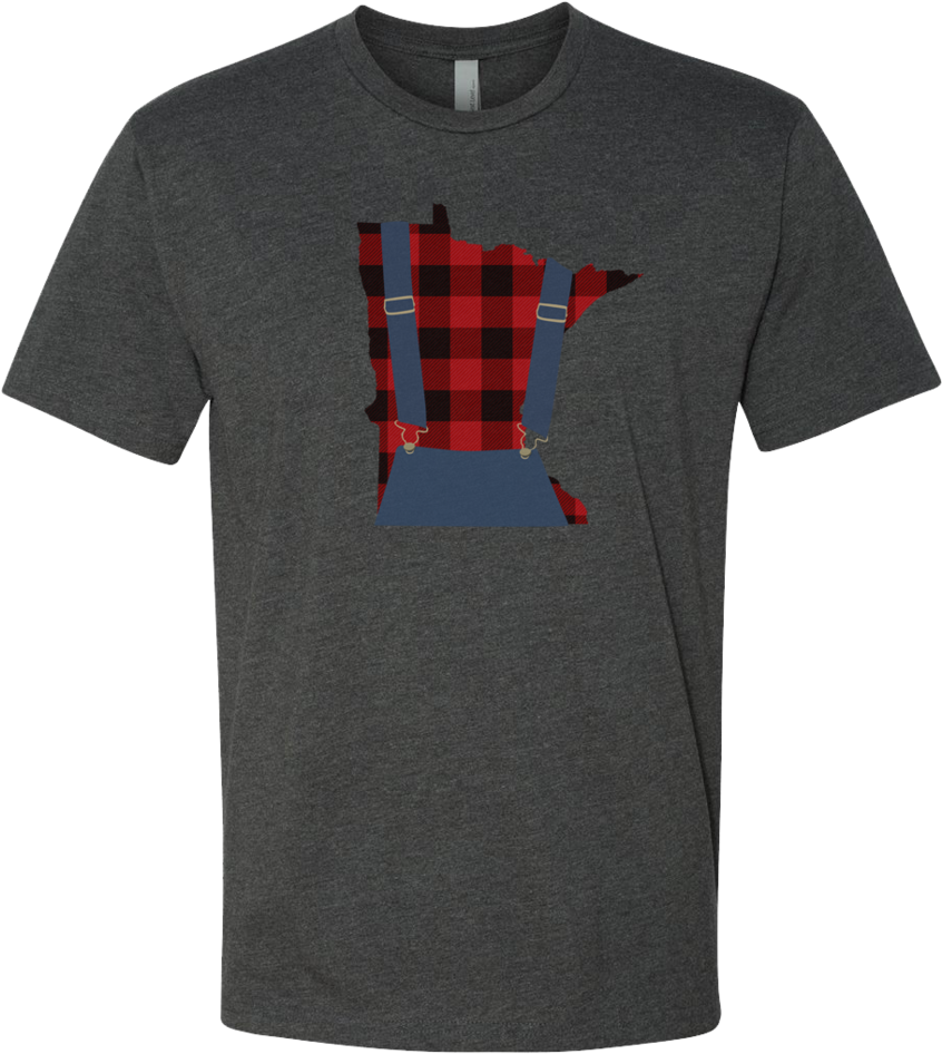 Minnesota Plaid Overalls - Shirt (845x1023), Png Download