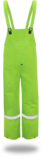 Lined Pvc Bib Overalls - Overall (412x688), Png Download