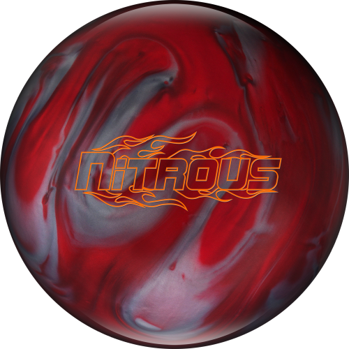 Nitrous Red/silver - Columbia 300 Nitrous Bowling Ball (500x500), Png Download