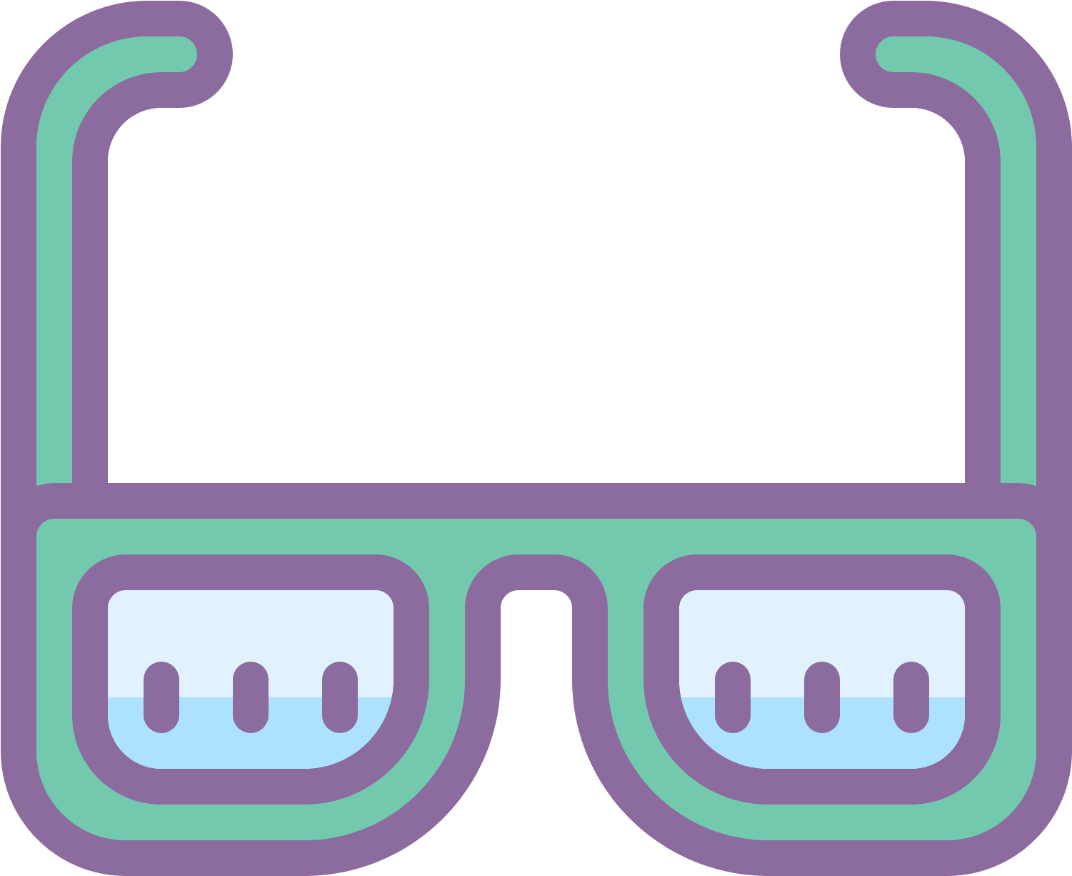 Its An Image Of A Pair Of Glasses - Line (1600x1600), Png Download