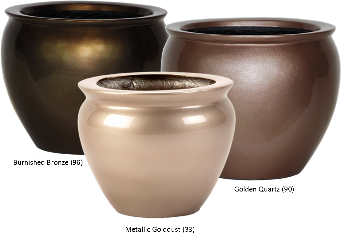 Fishbowl Fiberglass Planters In 3 Optional Colors For - Fiberglass Fish Bowl Planters (1117x777), Png Download