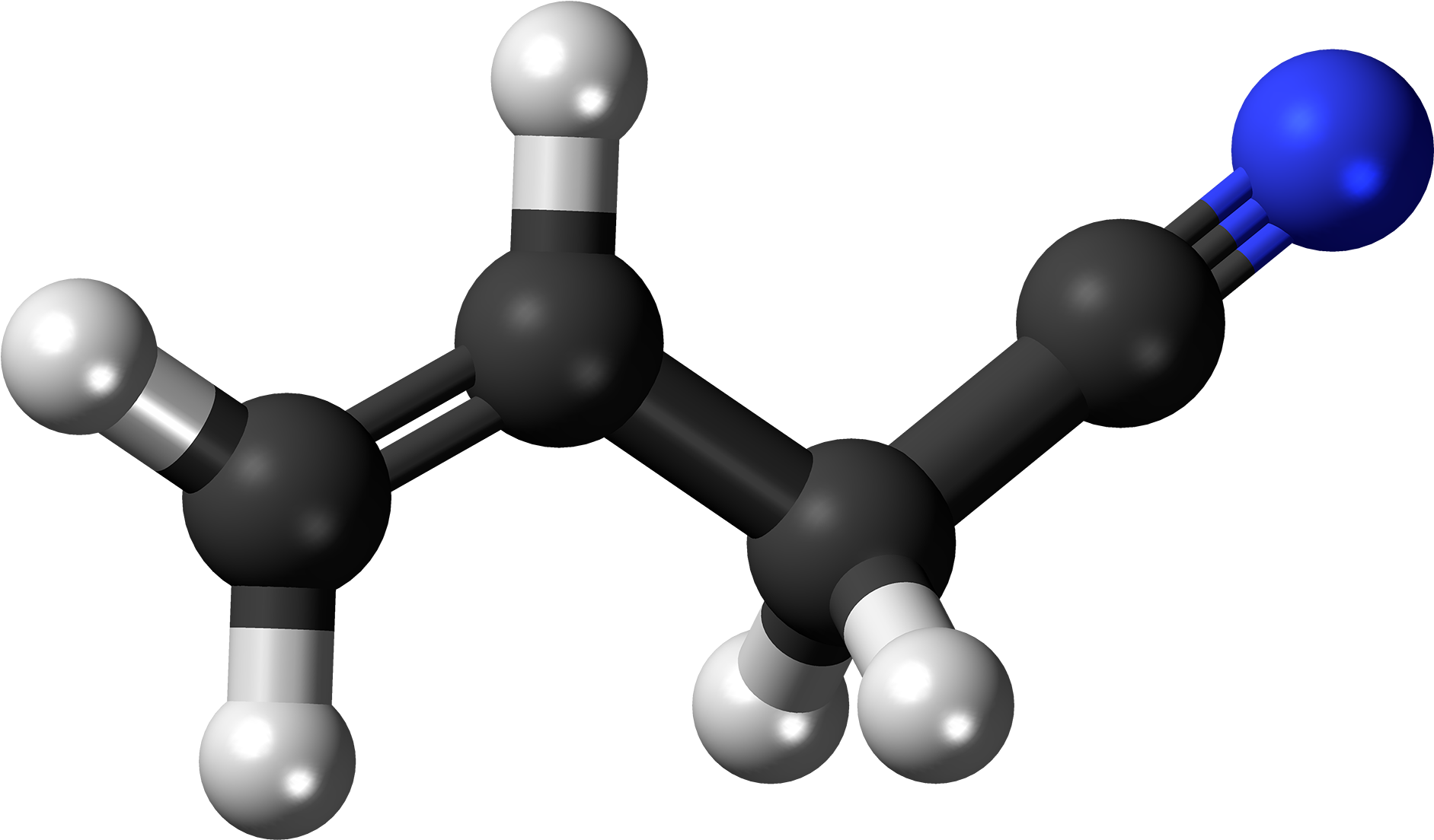 Allyl Cyanide 3d Ball - Amine Compounds (chemical Compounds) (2000x1221), Png Download