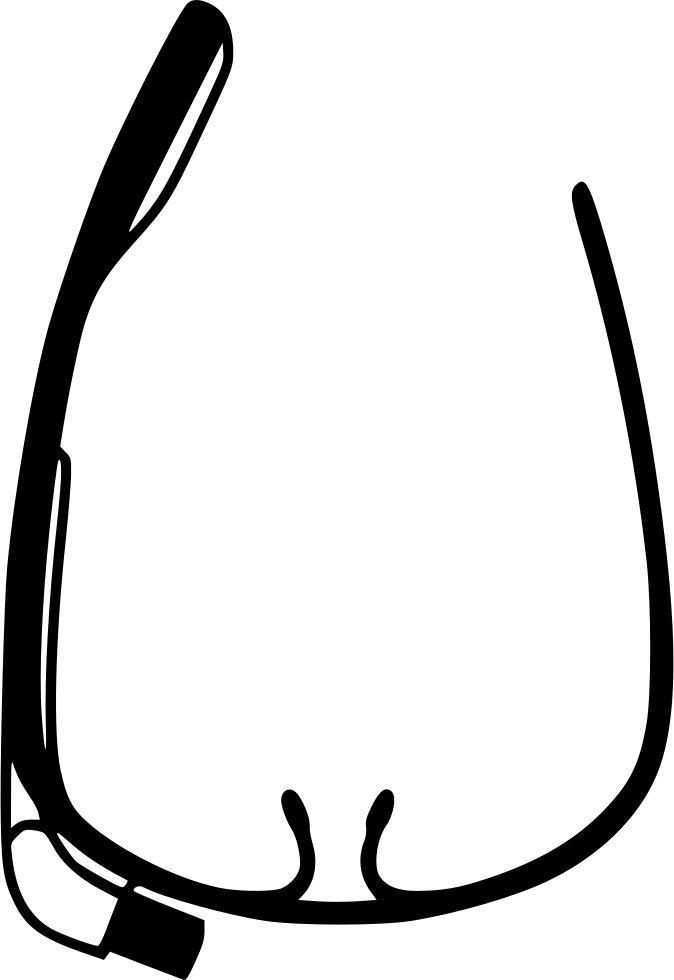 Google Glass - (674x980), Png Download