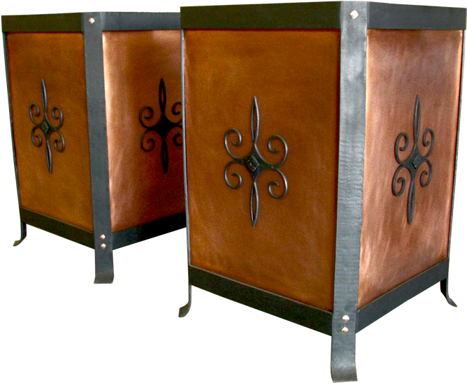 Custom Copper And Iron Planters - Cupboard (700x568), Png Download