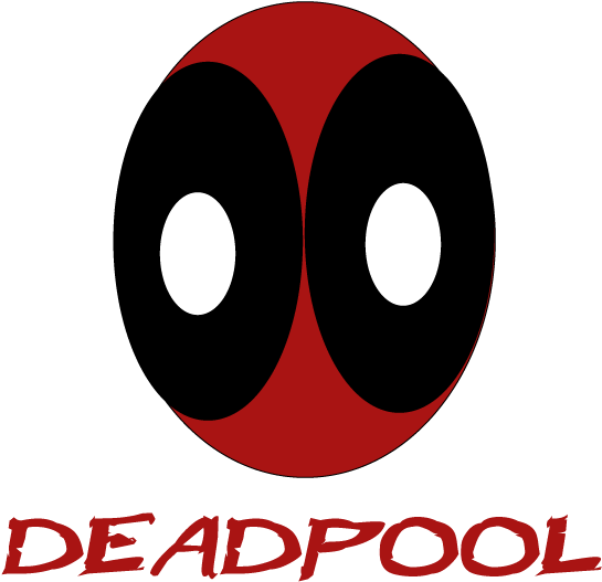 Cartoon Deadpool Face Nice (612x792), Png Download