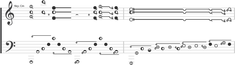Hummingbird Notation Example - Arpeggio Meaning (800x250), Png Download