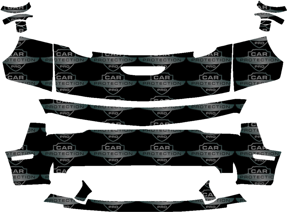 2015-2018 Dodge Challenger Srt Hellcat 3m Clear Bra - 2011 Aston Martin Virage Full Hood Kit 3m Ventureshield (980x700), Png Download