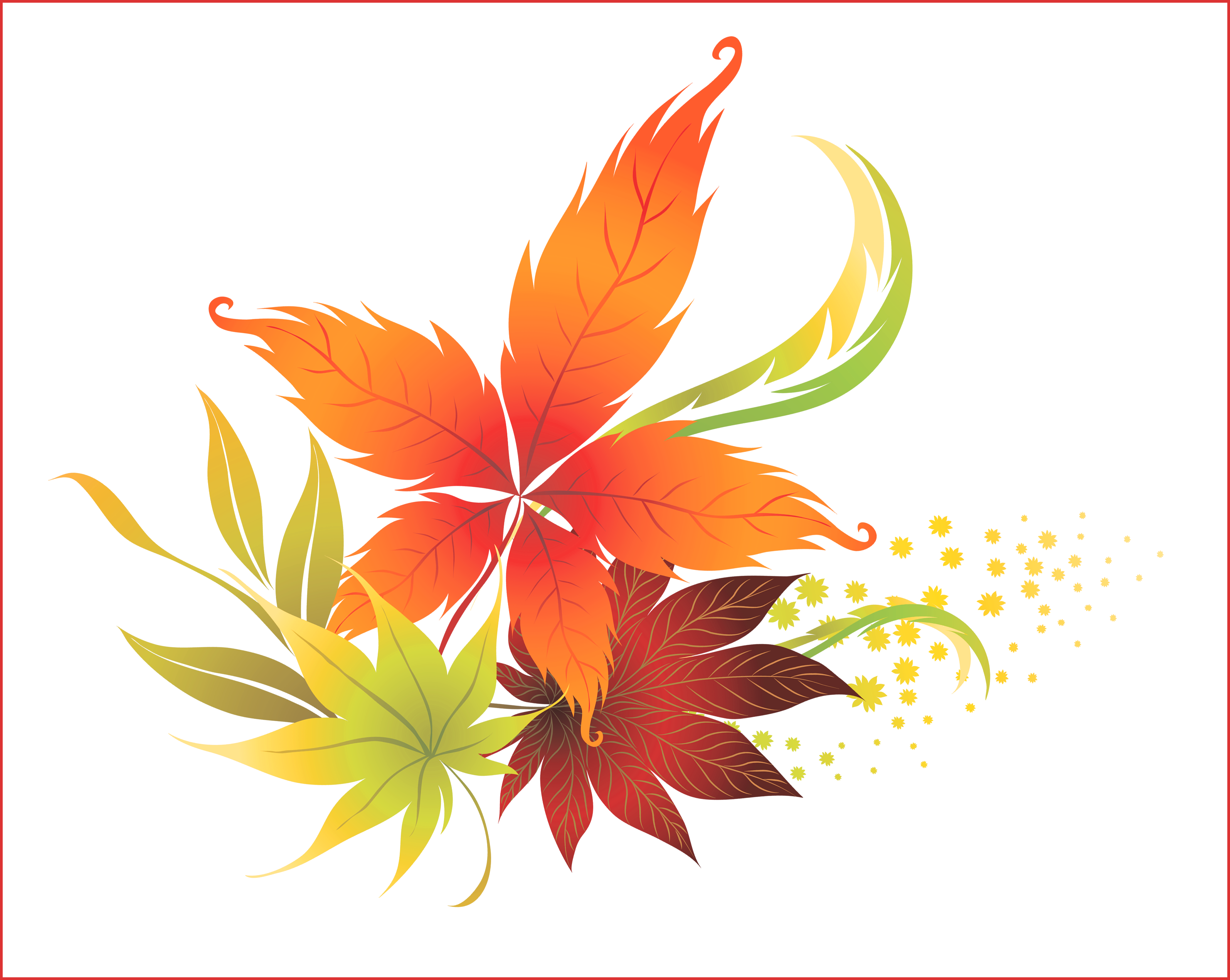 Fall Leaves Fall Clip Art Autumn Clip Art Leaves Clip - Clipart Falling Leaves (3191x2544), Png Download