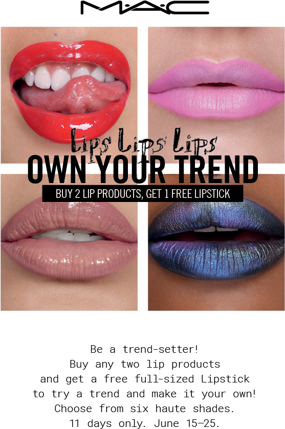C Lips Lips Lips - Mac Cosmetics (600x868), Png Download