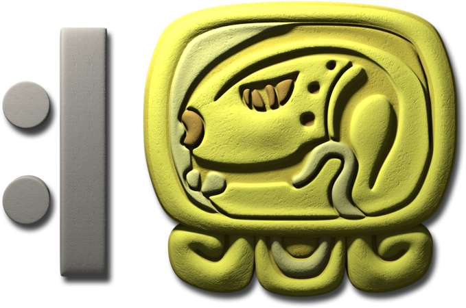 Seven Eb Mayan Calendar 3d Glyph - Mayan Calendar (1024x600), Png Download