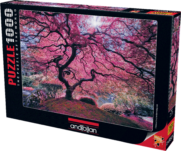 Pink Tree 1000 Pc Jigsaw Puzzle - Puzzle 1000 Pieces Difficult (600x500), Png Download