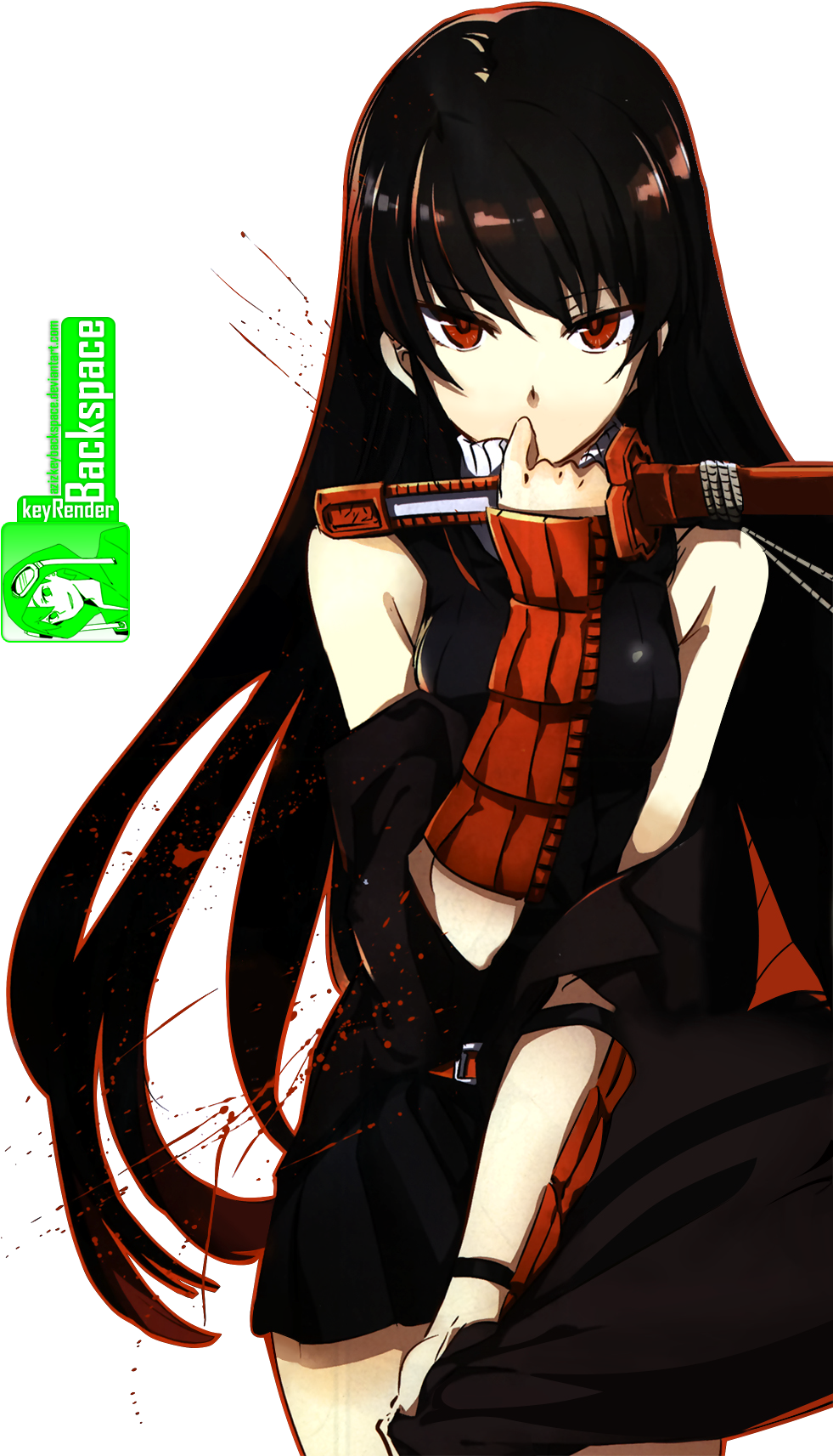 Akame Ga Kill - Akame Ga Kill Render (1033x1776), Png Download