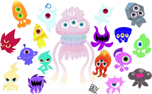 Wisps From Sonic Colors And 6 New Ones From Sonic Lost - Cartoon (500x319), Png Download