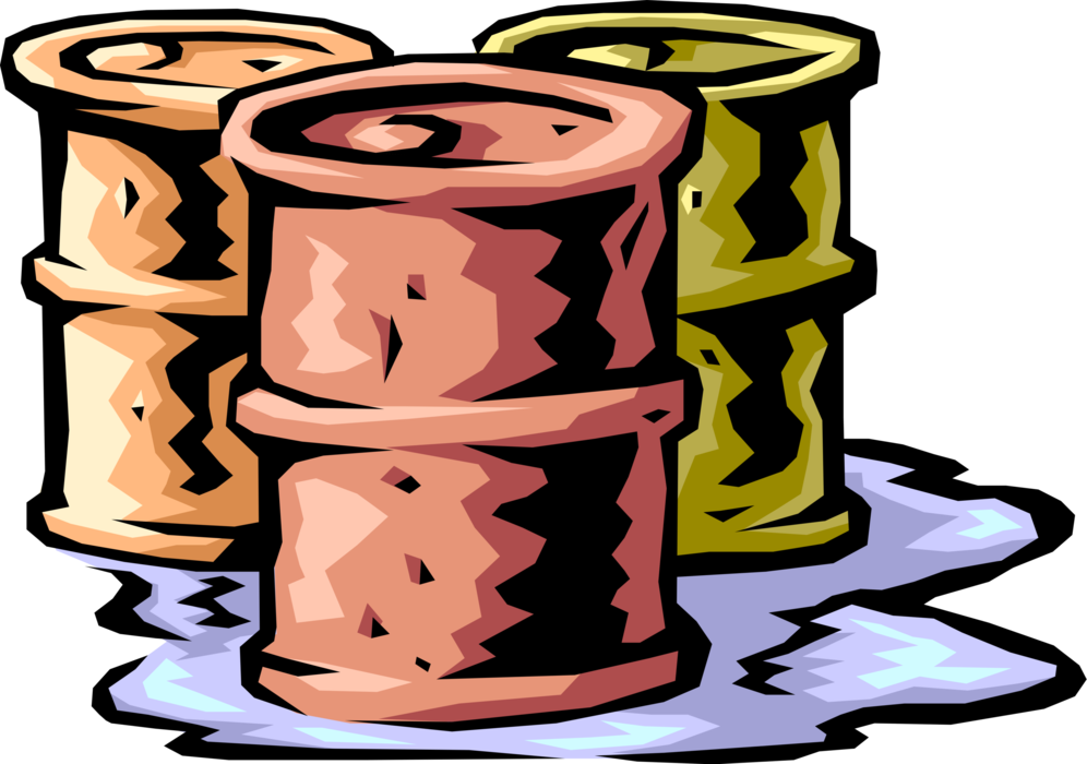 Vector Illustration Of Toxic Chemical Spill From Leaking - Hazardous Materials Or Substances (996x700), Png Download
