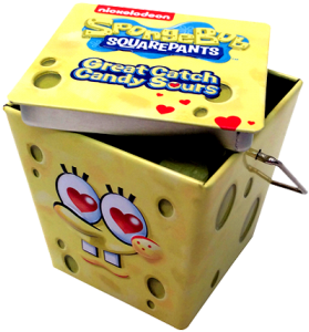 Spongebob Great Catch Hearts Sours - Boston America Spongebob Great Catch Candy Sours (350x400), Png Download