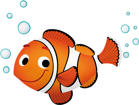 Pez Payaso Png - Dibujo De Pez Nemo (446x446), Png Download