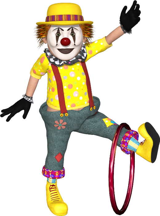 Clown (520x700), Png Download
