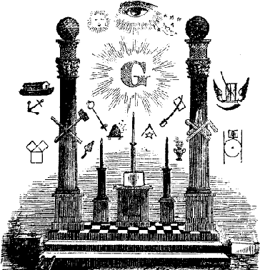 Freemasonry Is A Progressive Moral Science Taught By - Burning Tapers (369x386), Png Download