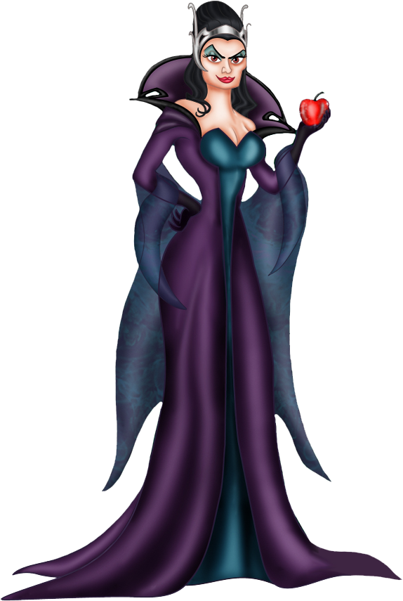 Filereina Narissa 2 Png Evil Queen Clip Art - Evil Queen Disney Villains (587x882), Png Download