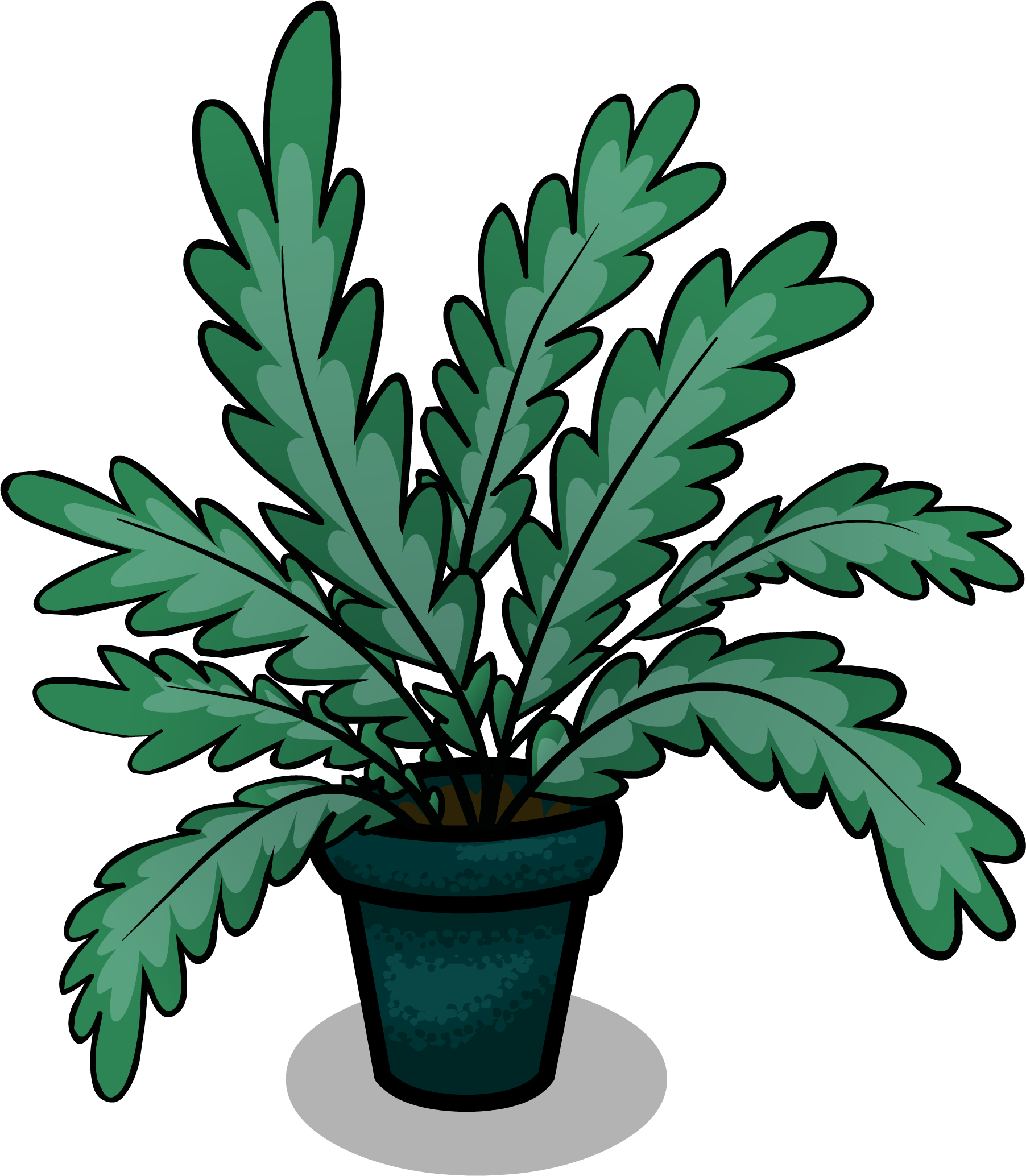 Fern Sprite 001 - Portable Network Graphics (1804x2068), Png Download