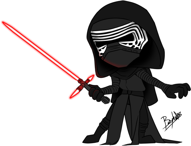28 Collection Of Kylo Ren Drawing Cute - Kylo Ren (1024x724), Png Download