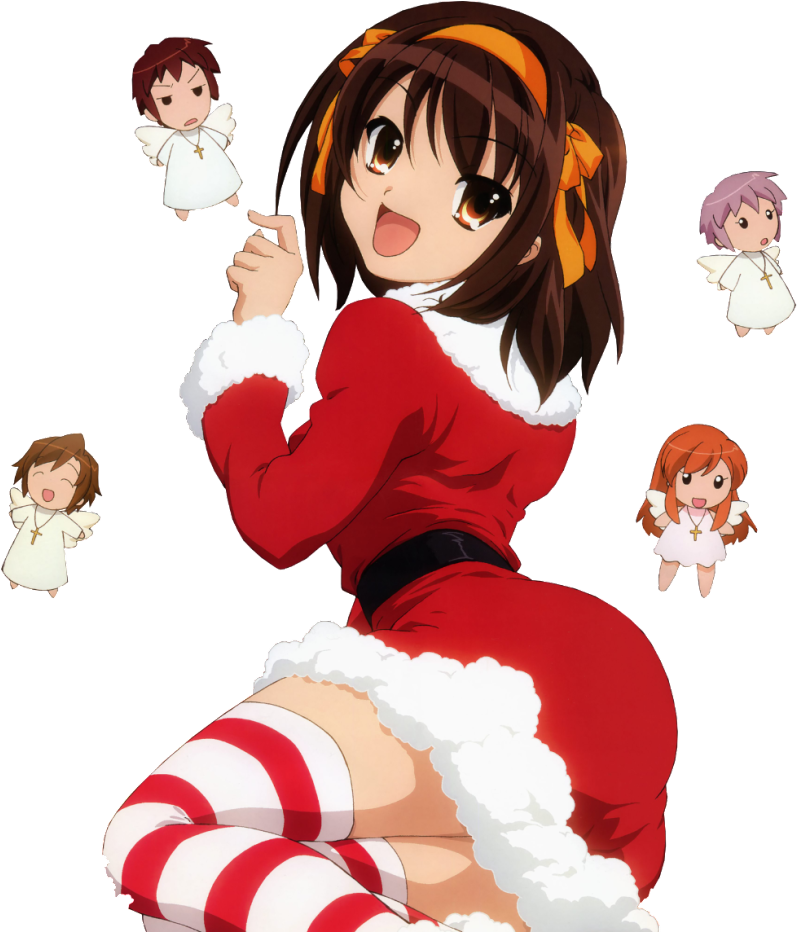 Suzumiya Haruhi Photo Suzumiyaharuhi-2 - Melancholy Of Haruhi Suzumiya Christmas (1024x931), Png Download