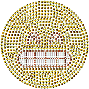 Grimmacing Face Emoji Design With Rhinestud - Emoji (415x415), Png Download