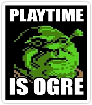 Download Reggiethegame 09 Aug 2013 - Shrek Playtime Is Ogre PNG Image with  No Background - PNGkey.com