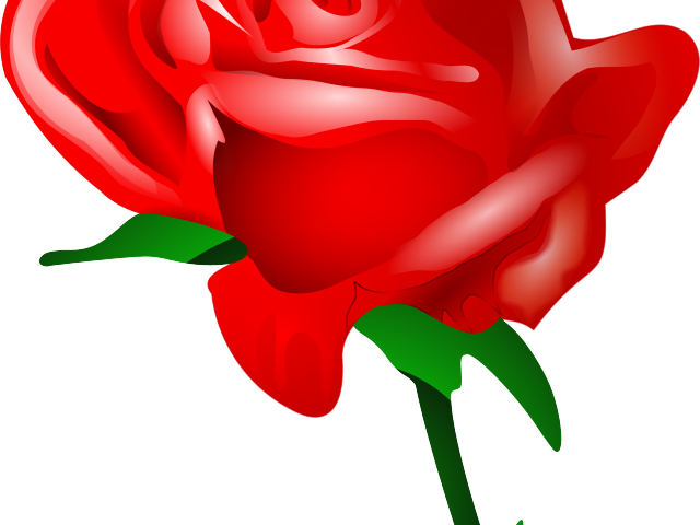 Gothic Clipart Red Rose - Cartoon Red Rose (640x480), Png Download