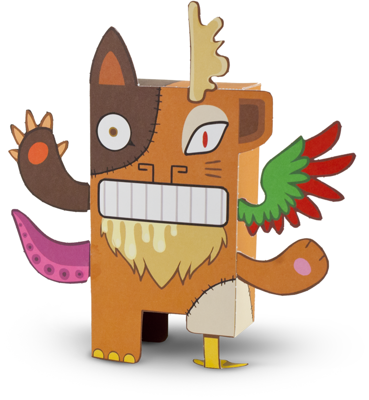 Rick Monster White Circle - Cartoon (800x907), Png Download