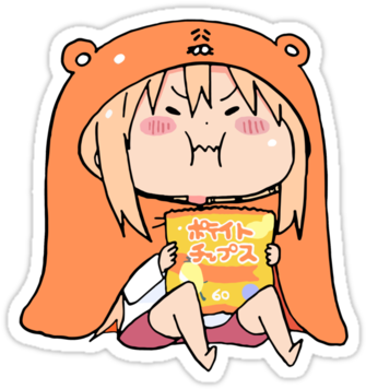 Umaru-chan Chips By Gentlemenwalrus Pegatinas Tumblr, - Himouto No Umaru Chan Hd (375x360), Png Download