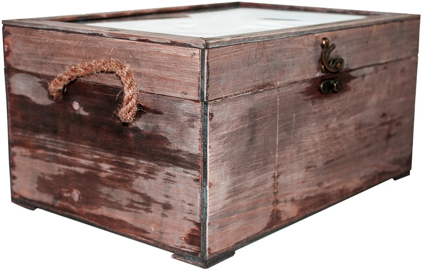 Canvas Print Wooden Box Storage Empty Wood Brown Closed - Wood Storage Box Png (960x638), Png Download