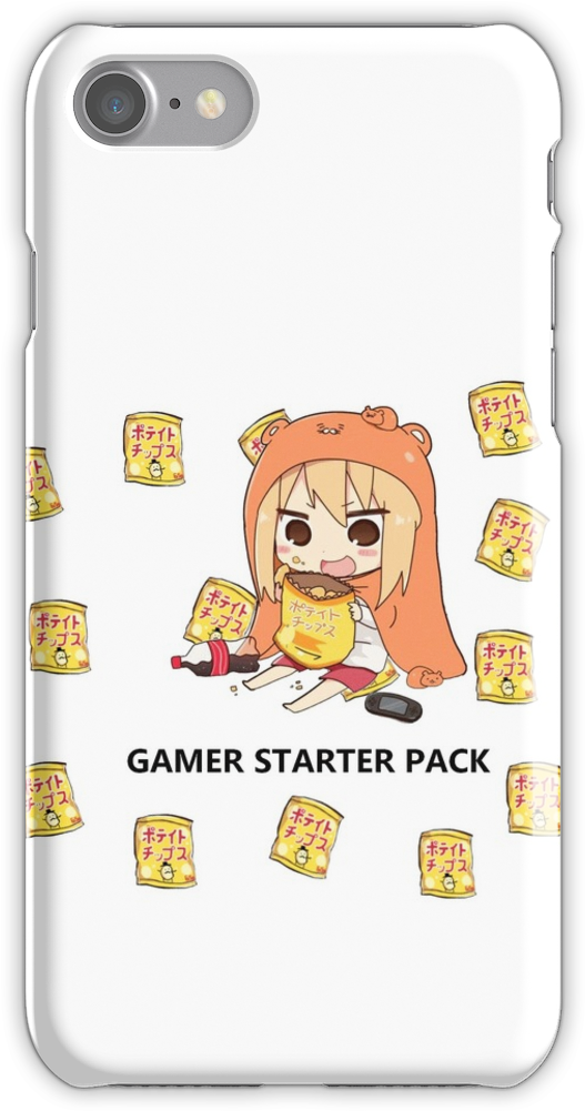 Himouto Umaru Chan Gamer Iphone 7 Snap Case - Draw Dybala (750x1000), Png Download
